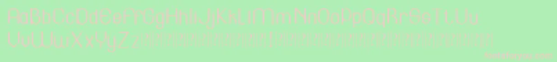 フォントLincoln   – 緑の背景にピンクのフォント