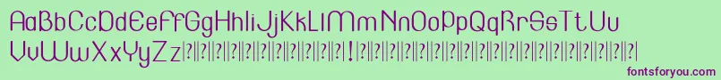 Lincoln   Font – Purple Fonts on Green Background