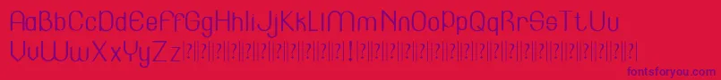 Lincoln   Font – Purple Fonts on Red Background