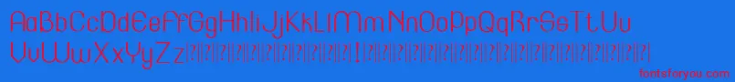 Lincoln   Font – Red Fonts on Blue Background