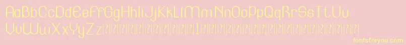 Lincoln   Font – Yellow Fonts on Pink Background