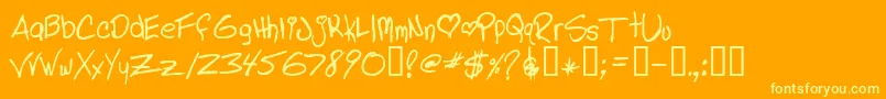 Weitere Informationen zur LINDL -Schriftart LINDL -Schriftart – Gelbe Schriften auf orangefarbenem Hintergrund