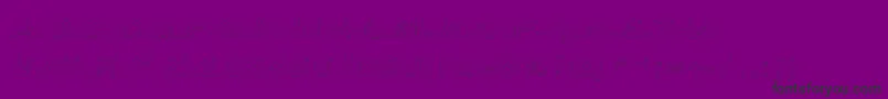 フォントLine Etch – 紫の背景に黒い文字