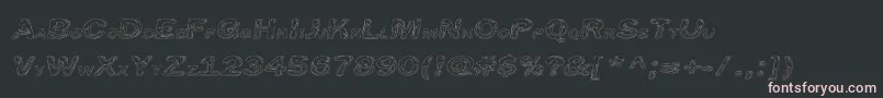 Line Etch-Schriftart – Rosa Schriften auf schwarzem Hintergrund