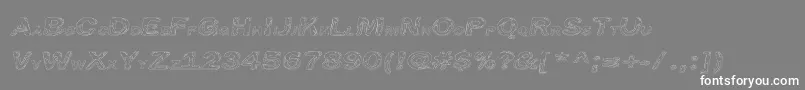 Line Etch Font – White Fonts on Gray Background