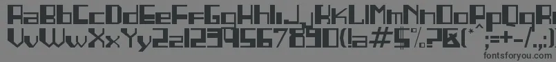 Шрифт LINEA    – чёрные шрифты на сером фоне