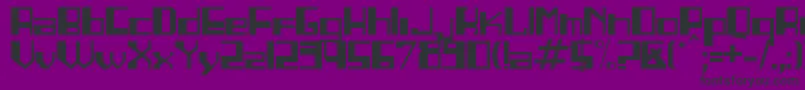 Шрифт LINEA    – чёрные шрифты на фиолетовом фоне