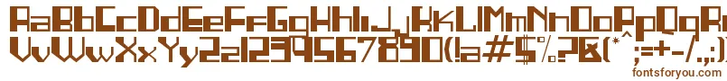 Шрифт LINEA    – коричневые шрифты на белом фоне