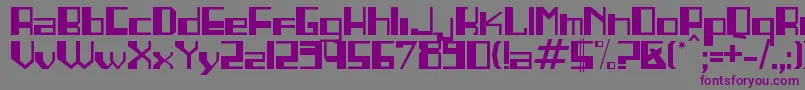 LINEA   -fontti – violetit fontit harmaalla taustalla
