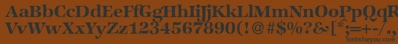 ZabriskieinternationalBold Font – Black Fonts on Brown Background
