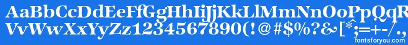 ZabriskieinternationalBold Font – White Fonts on Blue Background