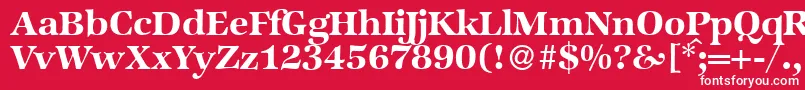 ZabriskieinternationalBold Font – White Fonts on Red Background