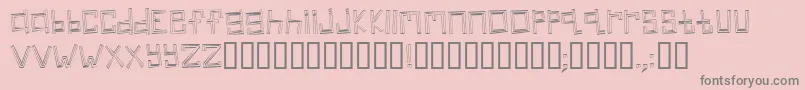 linear Font – Gray Fonts on Pink Background