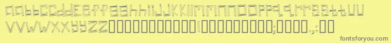 linear Font – Gray Fonts on Yellow Background