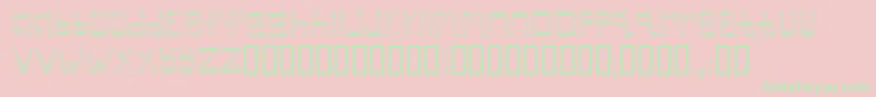 linear Font – Green Fonts on Pink Background