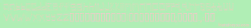 linear Font – Pink Fonts on Green Background