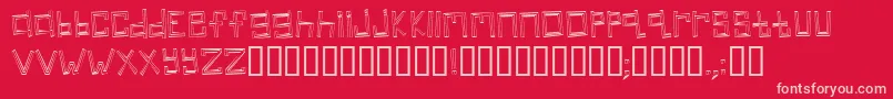 linear Font – Pink Fonts on Red Background