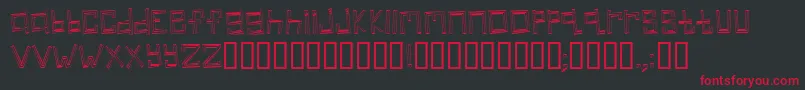 linear Font – Red Fonts on Black Background