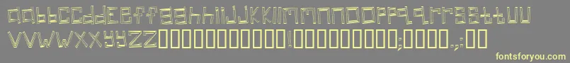 linear Font – Yellow Fonts on Gray Background