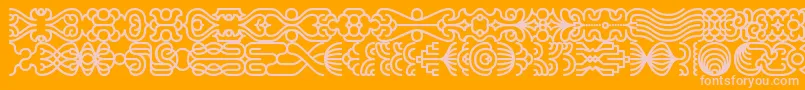 fuente lineding – Fuentes Rosadas Sobre Fondo Naranja