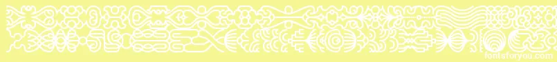 Czcionka lineding – białe czcionki na żółtym tle