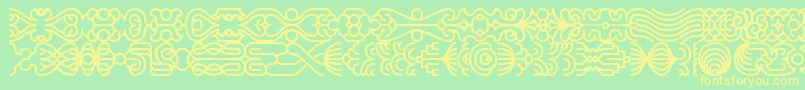 Czcionka lineding – żółte czcionki na zielonym tle