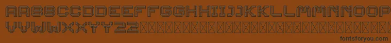 Linee DEMO Font – Black Fonts on Brown Background