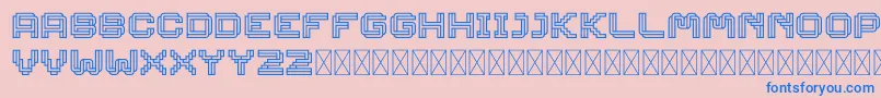 Linee DEMO Font – Blue Fonts on Pink Background