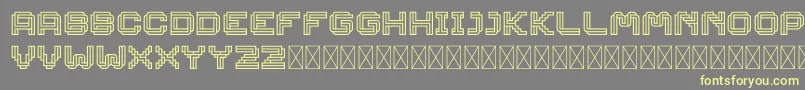 Linee DEMO-fontti – keltaiset fontit harmaalla taustalla