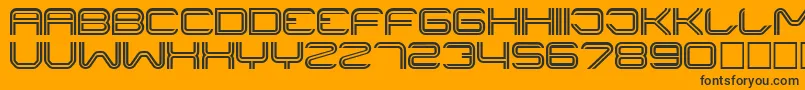 LINER    Font – Black Fonts on Orange Background