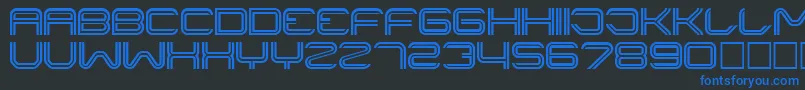 LINER    Font – Blue Fonts on Black Background