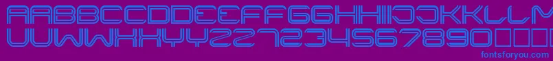 LINER    Font – Blue Fonts on Purple Background