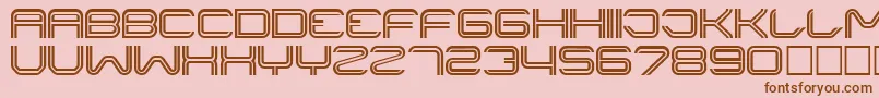 LINER    Font – Brown Fonts on Pink Background