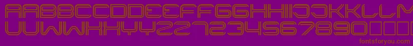 LINER    Font – Brown Fonts on Purple Background