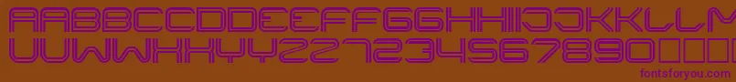 LINER    Font – Purple Fonts on Brown Background