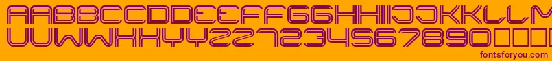 Шрифт LINER    – фиолетовые шрифты на оранжевом фоне
