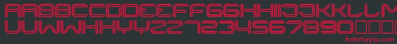LINER    Font – Red Fonts on Black Background