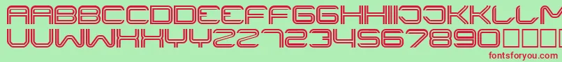 LINER    Font – Red Fonts on Green Background