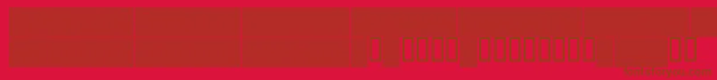 LINERG   Font – Brown Fonts on Red Background