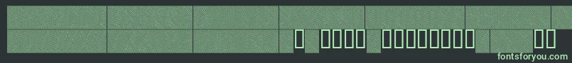 Шрифт LINERG   – зелёные шрифты на чёрном фоне