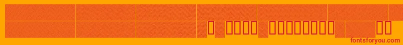 LINERG   Font – Red Fonts on Orange Background