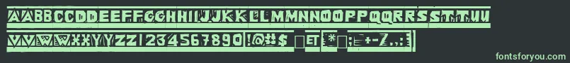 LINOL   Font – Green Fonts on Black Background