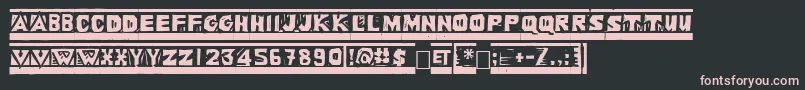 LINOL   Font – Pink Fonts on Black Background