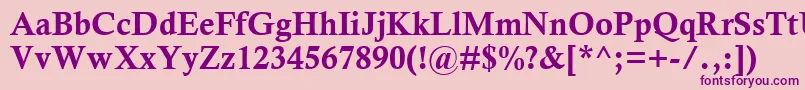 CalistoMtРџРѕР»СѓР¶РёСЂРЅС‹Р№ Font – Purple Fonts on Pink Background