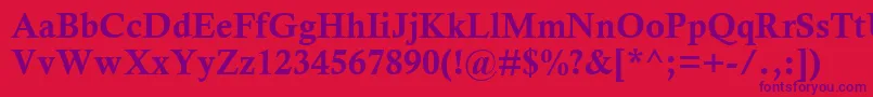 CalistoMtРџРѕР»СѓР¶РёСЂРЅС‹Р№ Font – Purple Fonts on Red Background