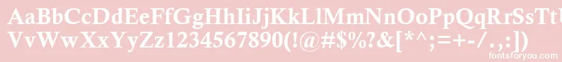 CalistoMtРџРѕР»СѓР¶РёСЂРЅС‹Р№ Font – White Fonts on Pink Background