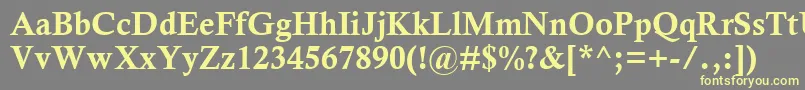 CalistoMtРџРѕР»СѓР¶РёСЂРЅС‹Р№ Font – Yellow Fonts on Gray Background
