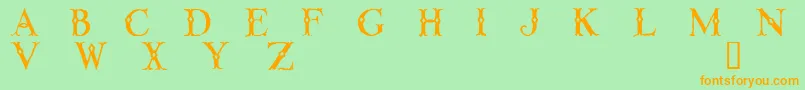 LINTD    Font – Orange Fonts on Green Background