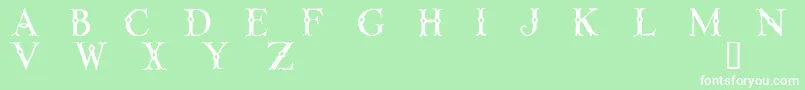 LINTD    Font – White Fonts on Green Background