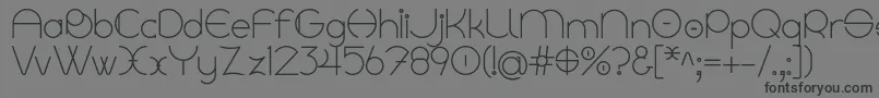 Linyat Bilog Font – Black Fonts on Gray Background